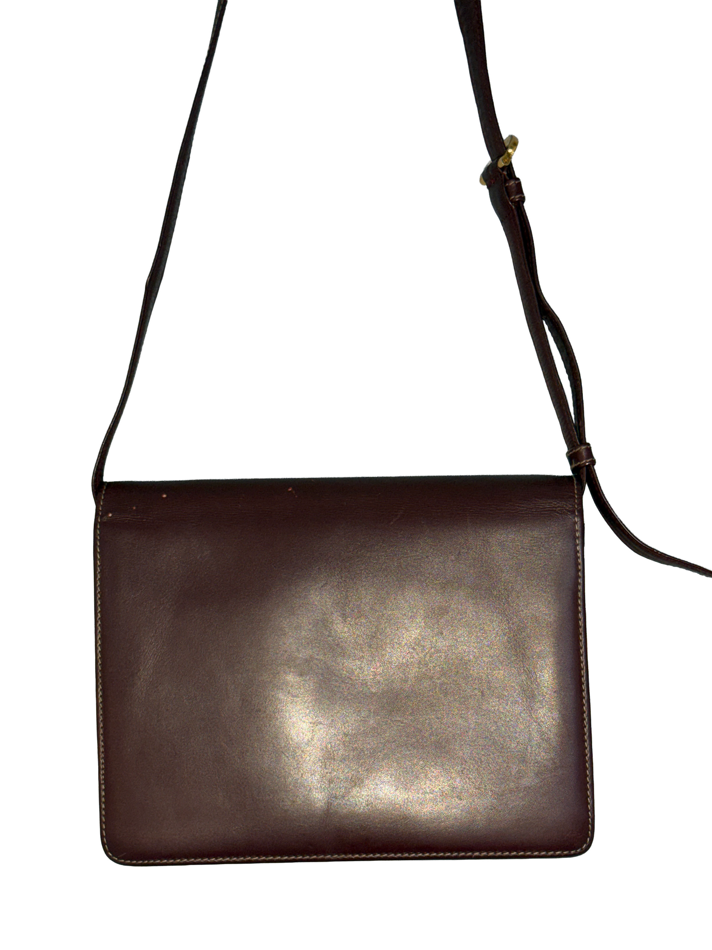 SAC CARTIER – MUST DE CARTIER EN CUIR BORDEAUX ET DÉTAILS DORÉS