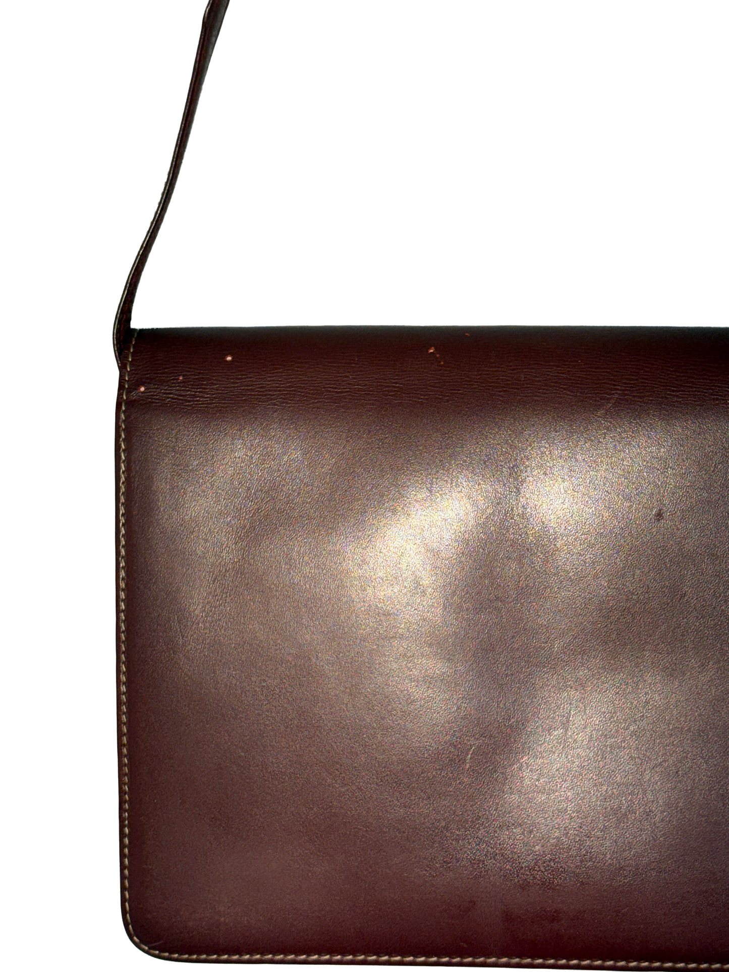 SAC CARTIER – MUST DE CARTIER EN CUIR BORDEAUX ET DÉTAILS DORÉS