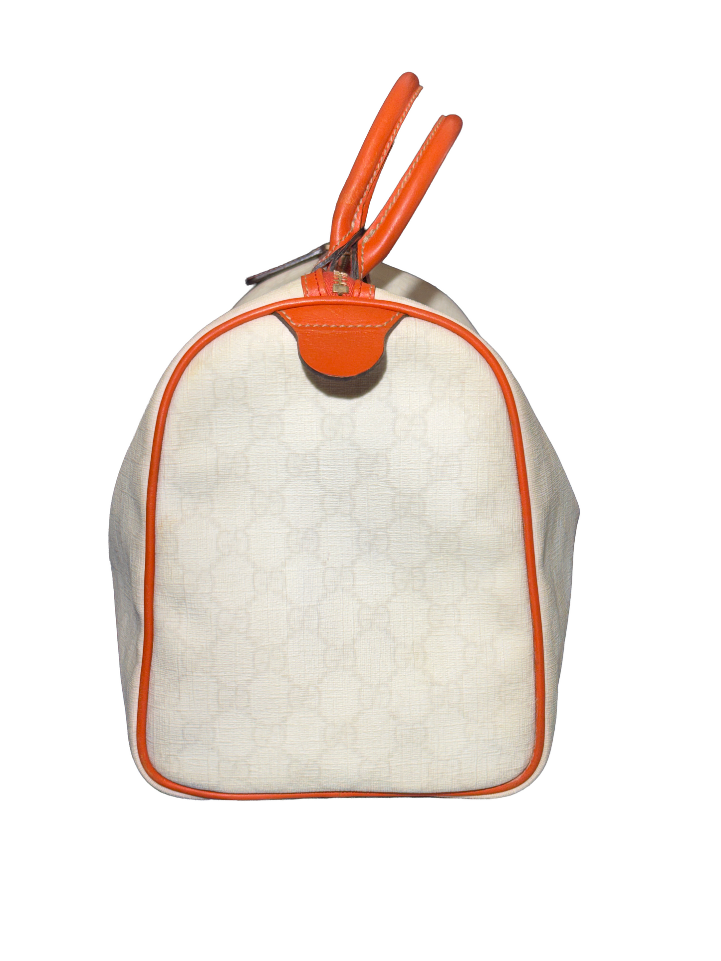 SAC BOSTON GUCCI - CUIR CAMEL & TOILE MONOGRAMME