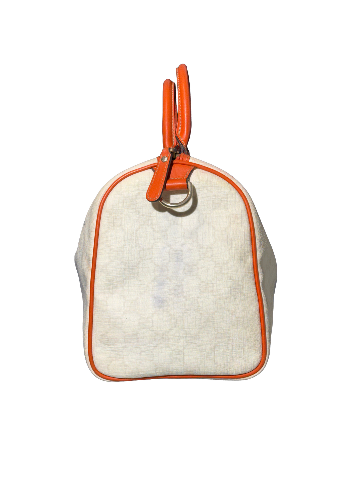 SAC BOSTON GUCCI - CUIR CAMEL & TOILE MONOGRAMME