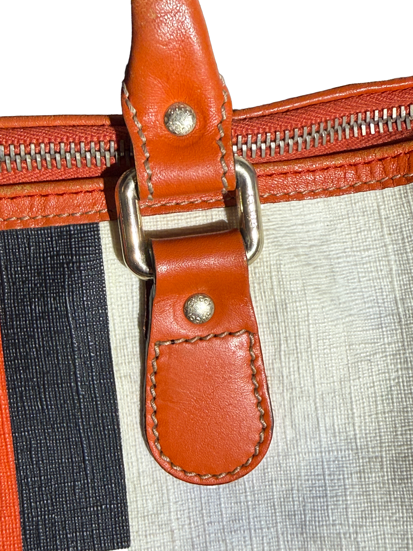 SAC BOSTON GUCCI - CUIR CAMEL & TOILE MONOGRAMME