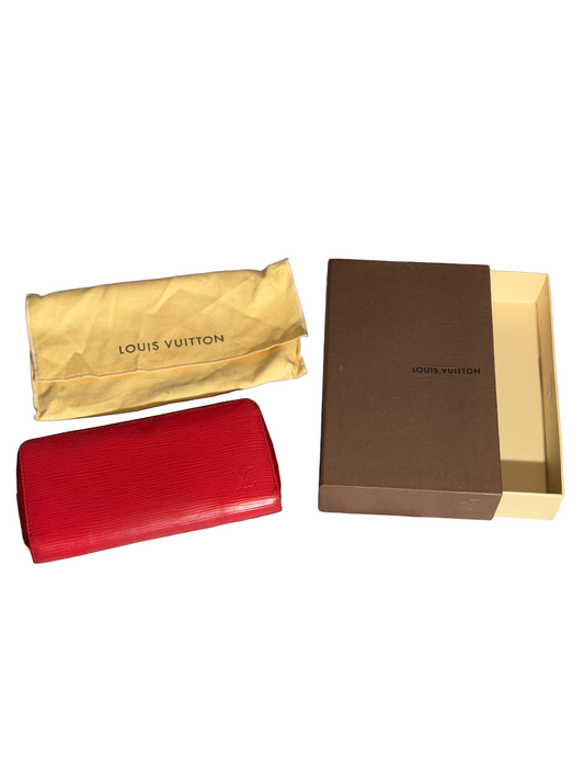 LOUIS VUITTON ZIPPY SARAH WALLET - CUIR EPI ROUGE