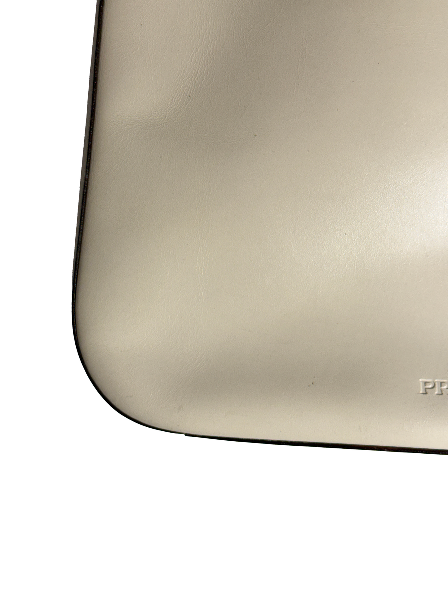 PRADA CLEO SHOULDER BAG - CUIR BLANC CASSE