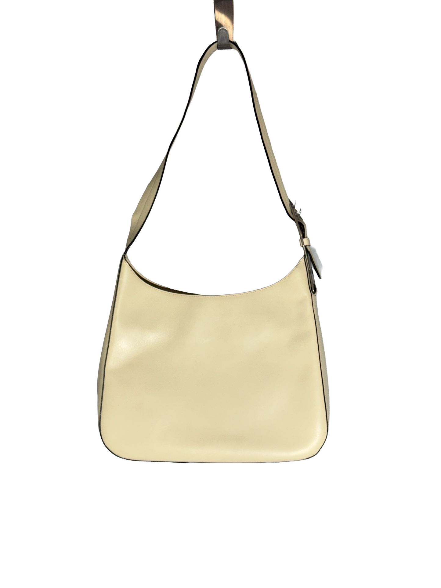 PRADA CLEO SHOULDER BAG - CUIR BLANC CASSE