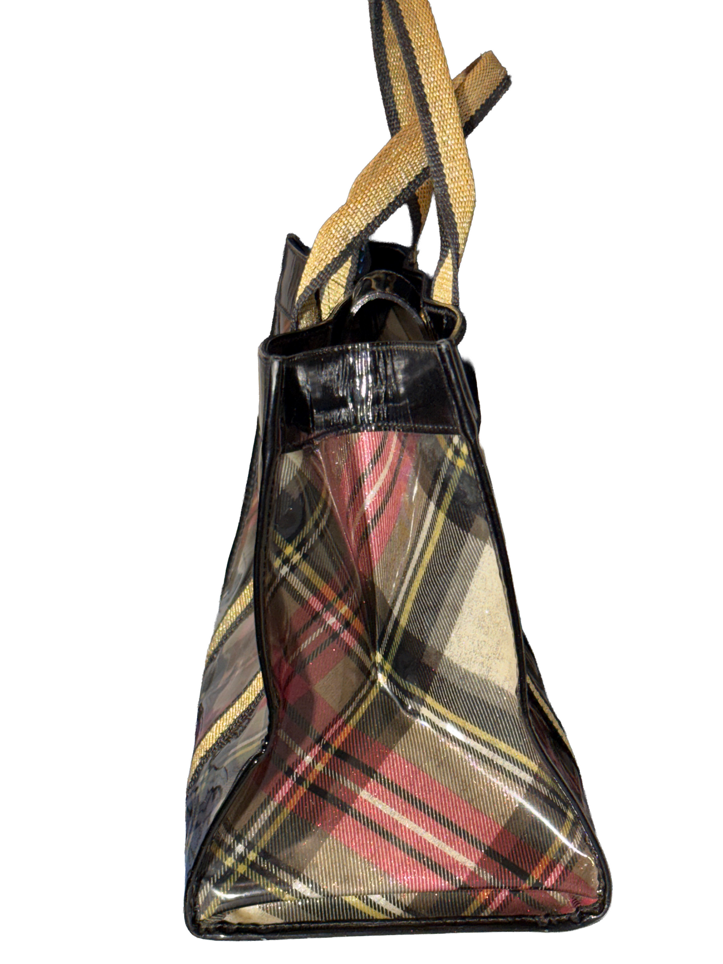 SAC CABAS VIVIENNE WESSTWOOD TARTAN VERNIS