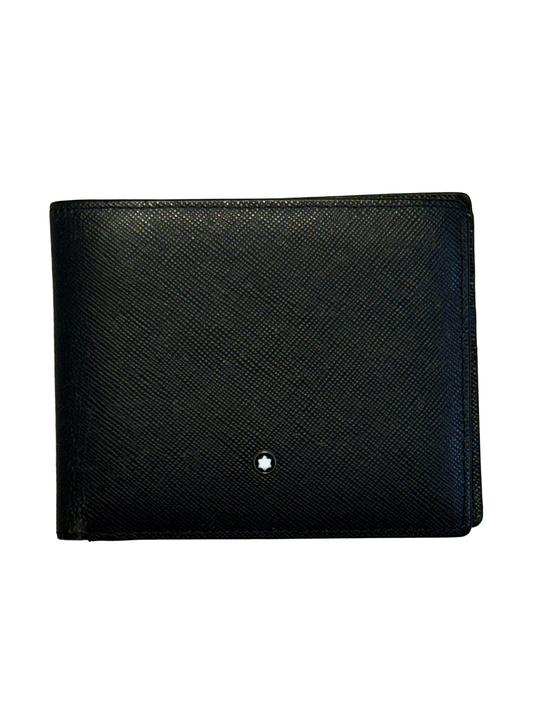 PORTEFEUILLE MONT BLANC - CUIR NOIR