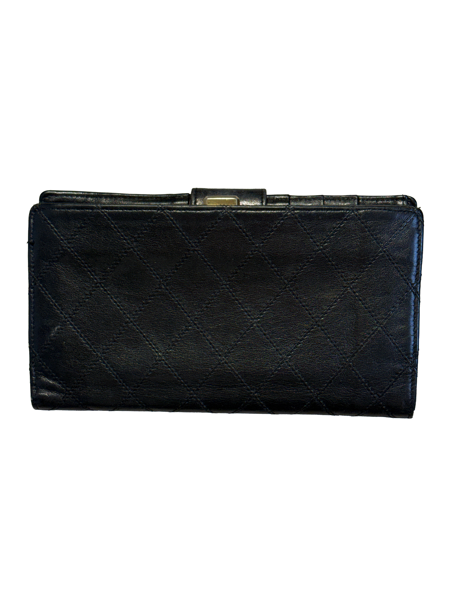 PORTEFEUILLE CHANEL - CUIR NOIR MATELASSE